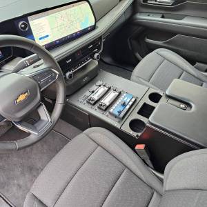 Shown with radio/siren equipment installed