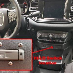 Hi/Lo AWD switch location